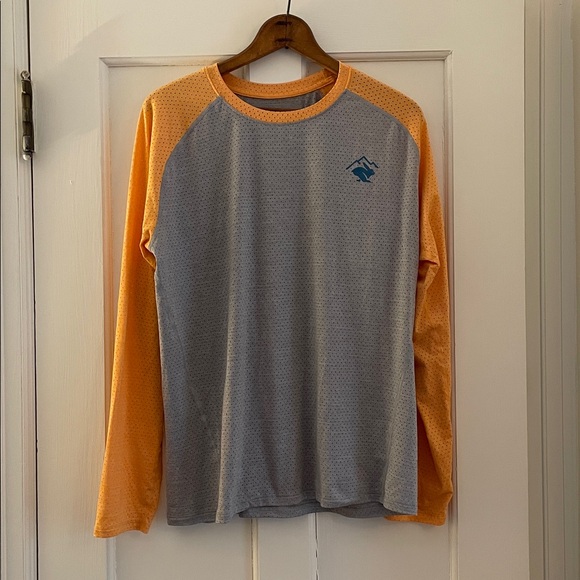 Rabbit Running Men’s EZ Tee Long Sleeve Orange | Size L - Picture 3 of 7